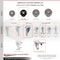 Service Caster 3.5 Inch SS Soft Rubber 3/8 Inch Threaded Stem Caster with Total Lock Brake SCC SCC-SSTSTTL20S3514-SRS-381615 - alternate 4